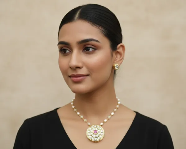 Pink_Brass_Necklace_Set_For_Women